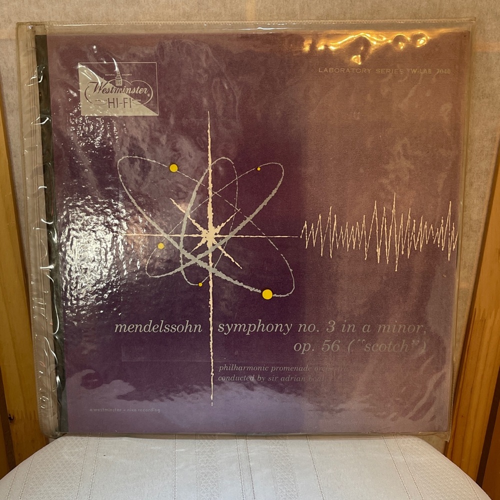 Mendelssohn Scotch Symphony No. 3 in A Minor Op. 56, new with sleeve